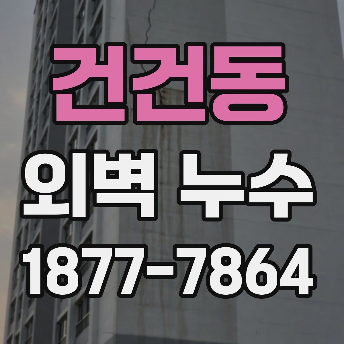 건건동 외벽 누수 흔한 증상과 대응 방법