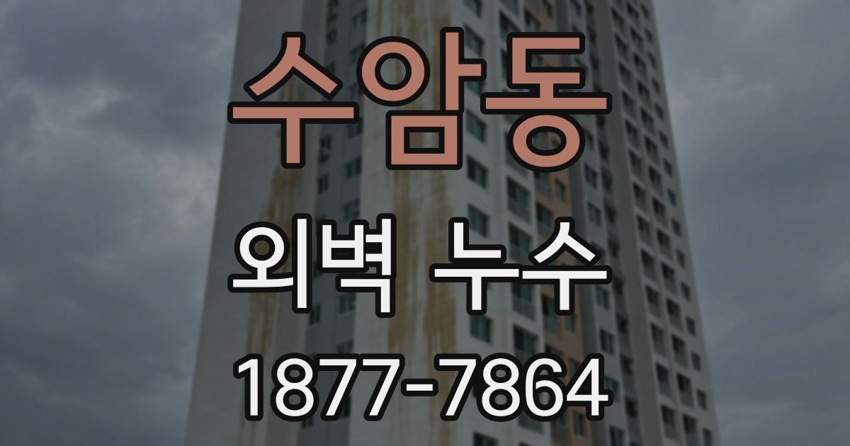 수암동 외벽 누수