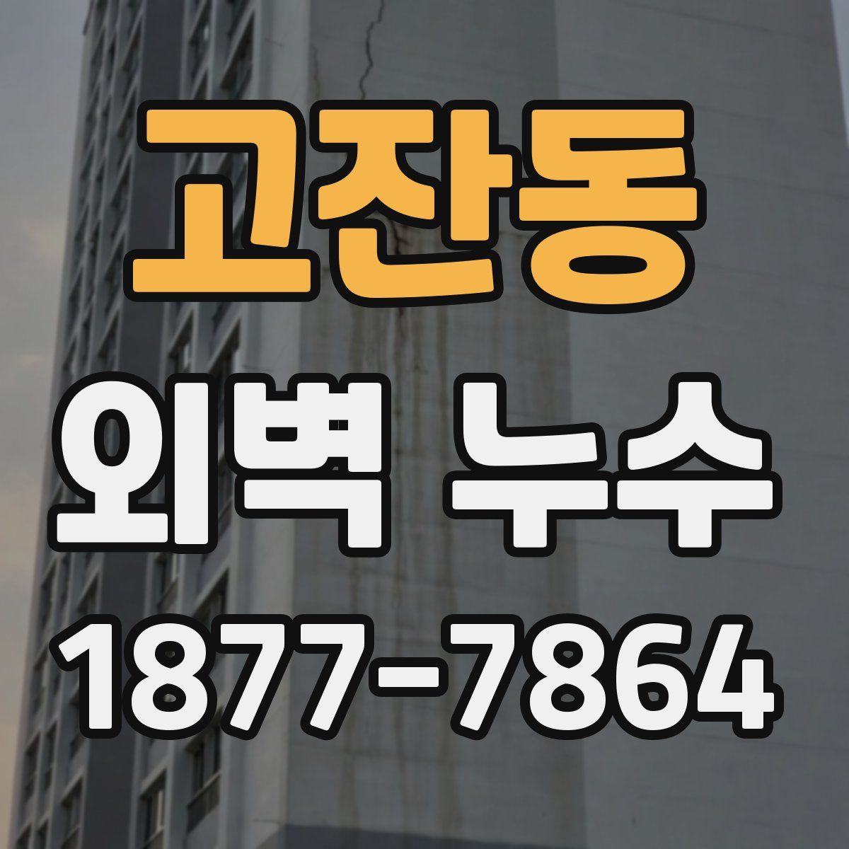 고잔동 외벽 누수
