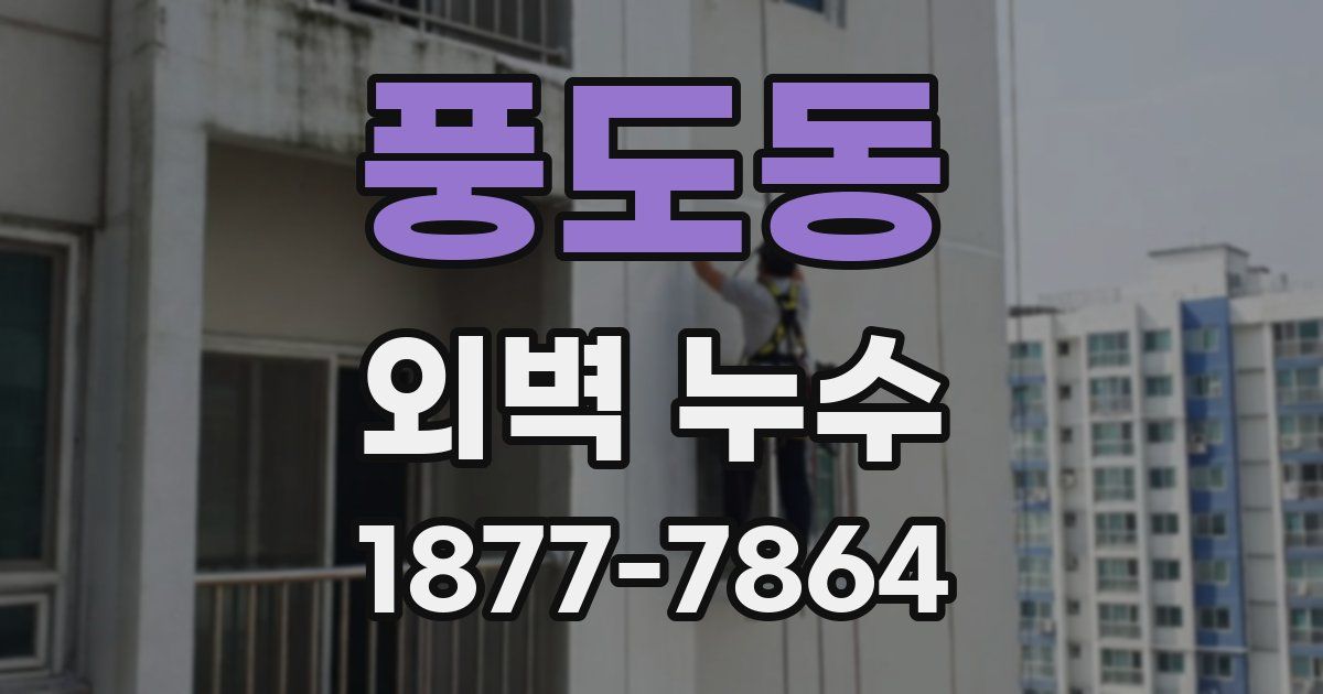 풍도동 외벽 누수