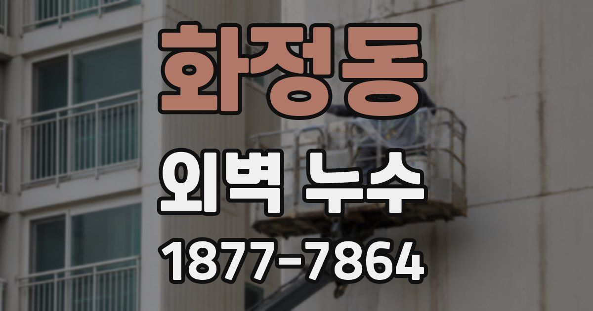 화정동 외벽 누수
