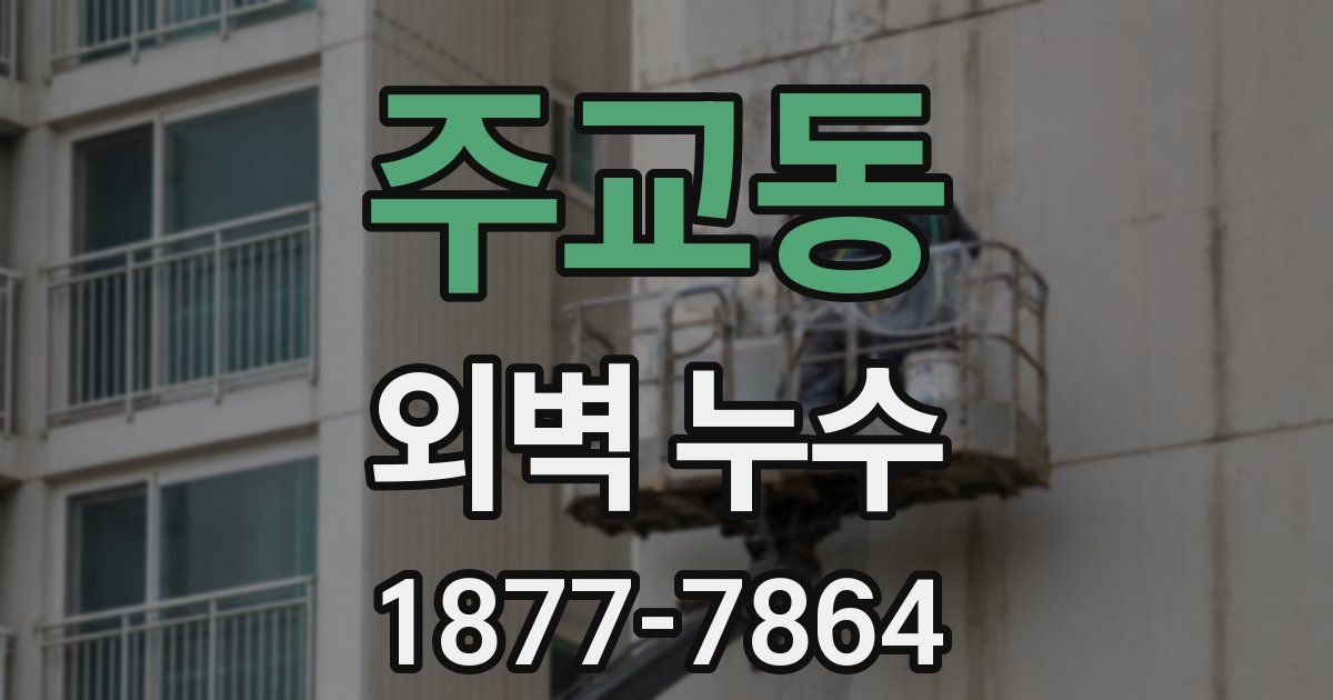 주교동 외벽 누수
