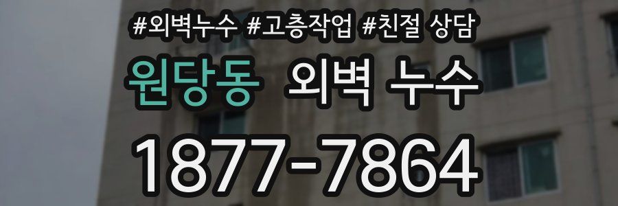 원당동 외벽 누수