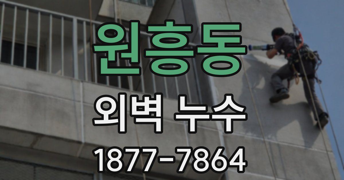 원흥동 외벽 누수