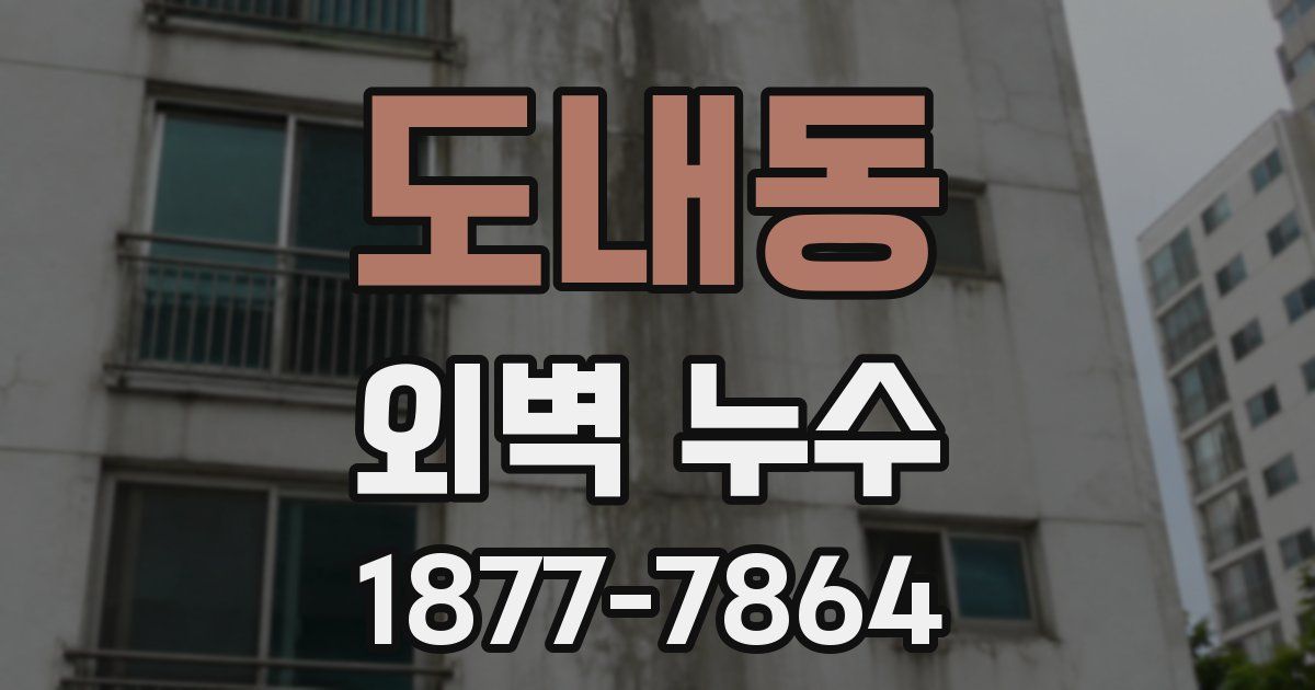 도내동 외벽 누수