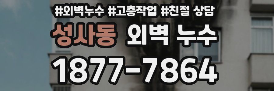 성사동 외벽 누수