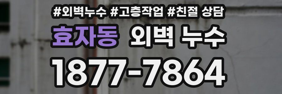 효자동 외벽 누수