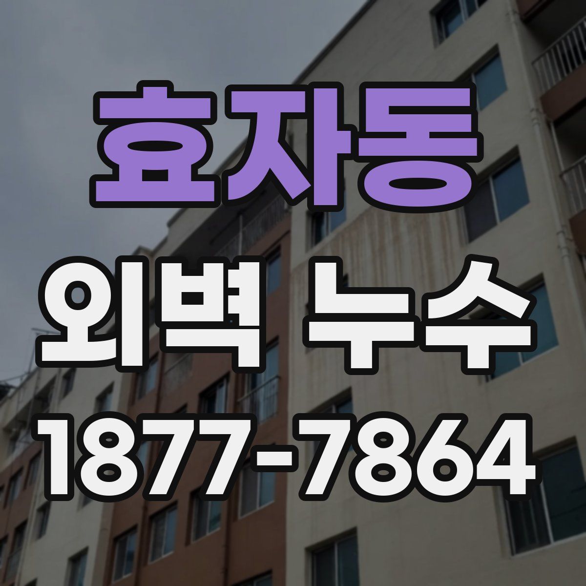 효자동 외벽 누수