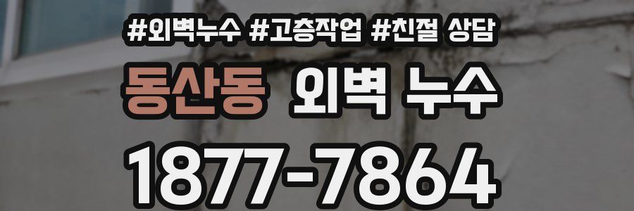 동산동 외벽 누수