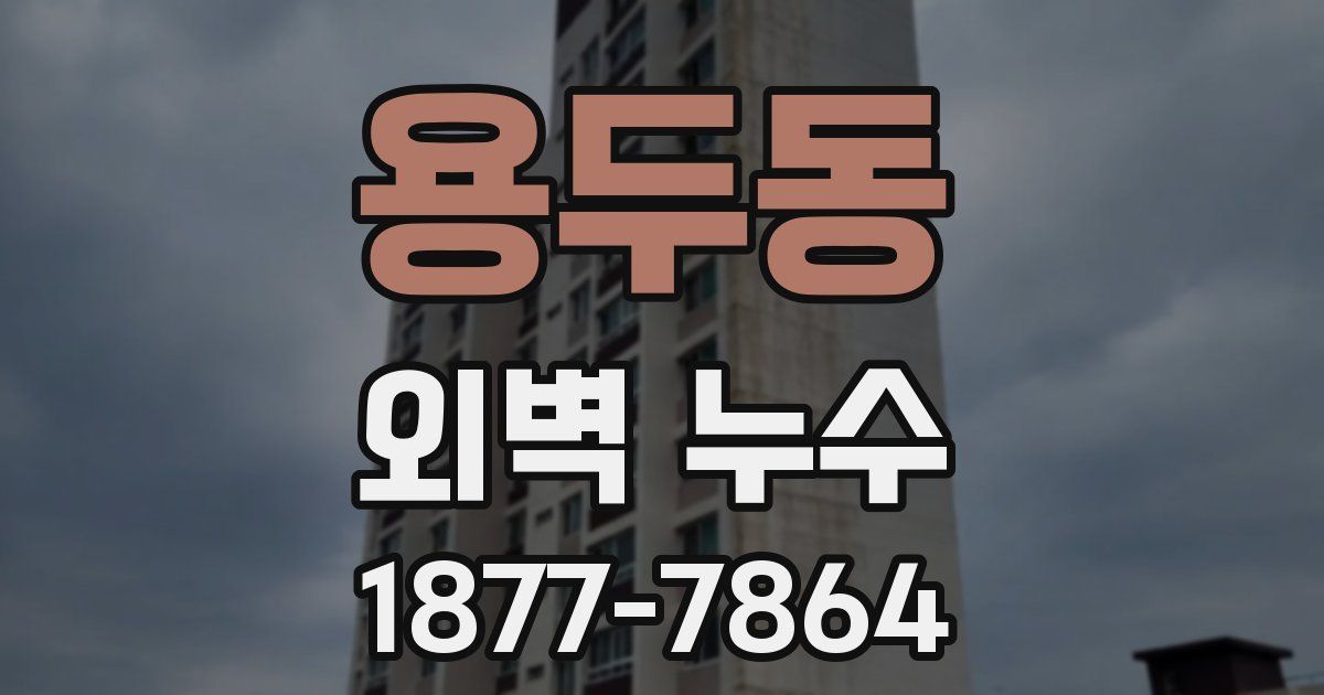용두동 외벽 누수