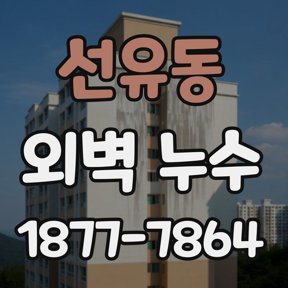 선유동 외벽 누수