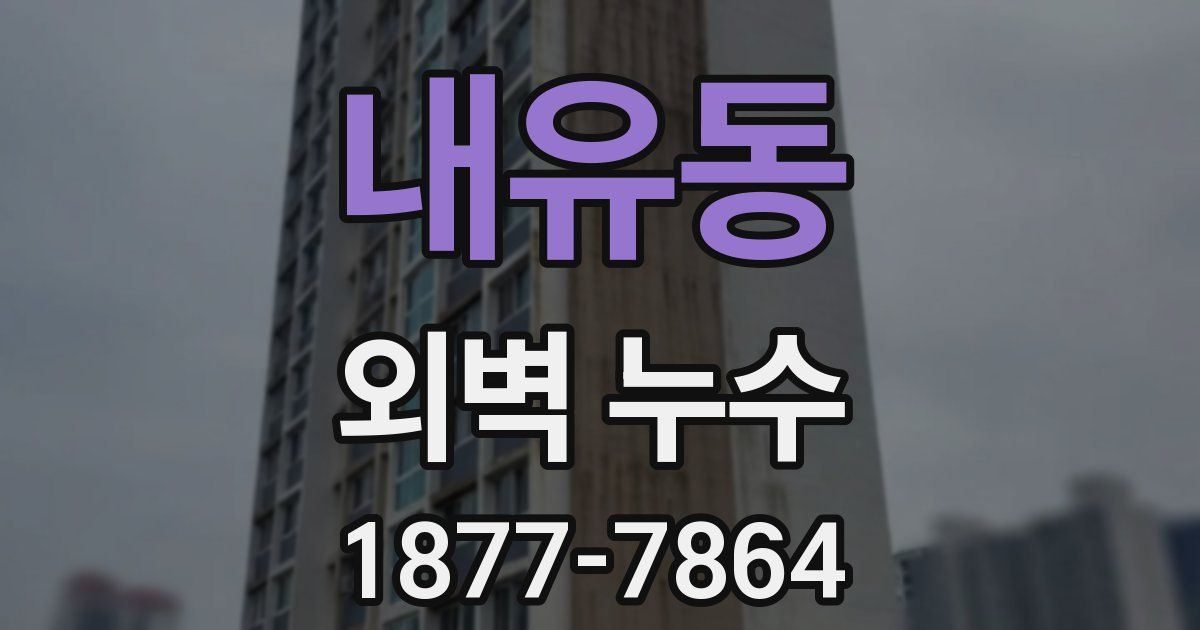 내유동 외벽 누수