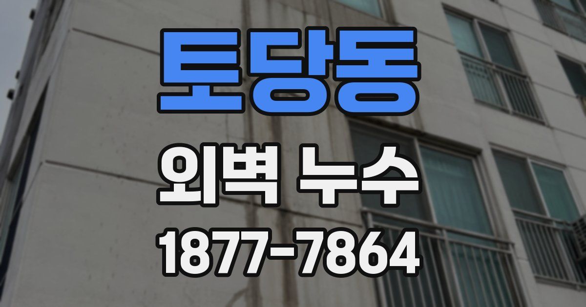 토당동 외벽 누수