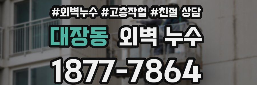 대장동 외벽 누수
