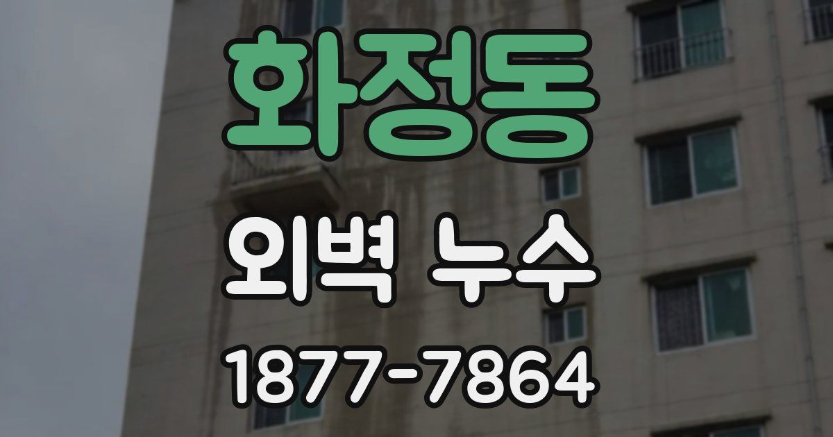 화정동 외벽 누수