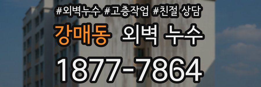 강매동 외벽 누수