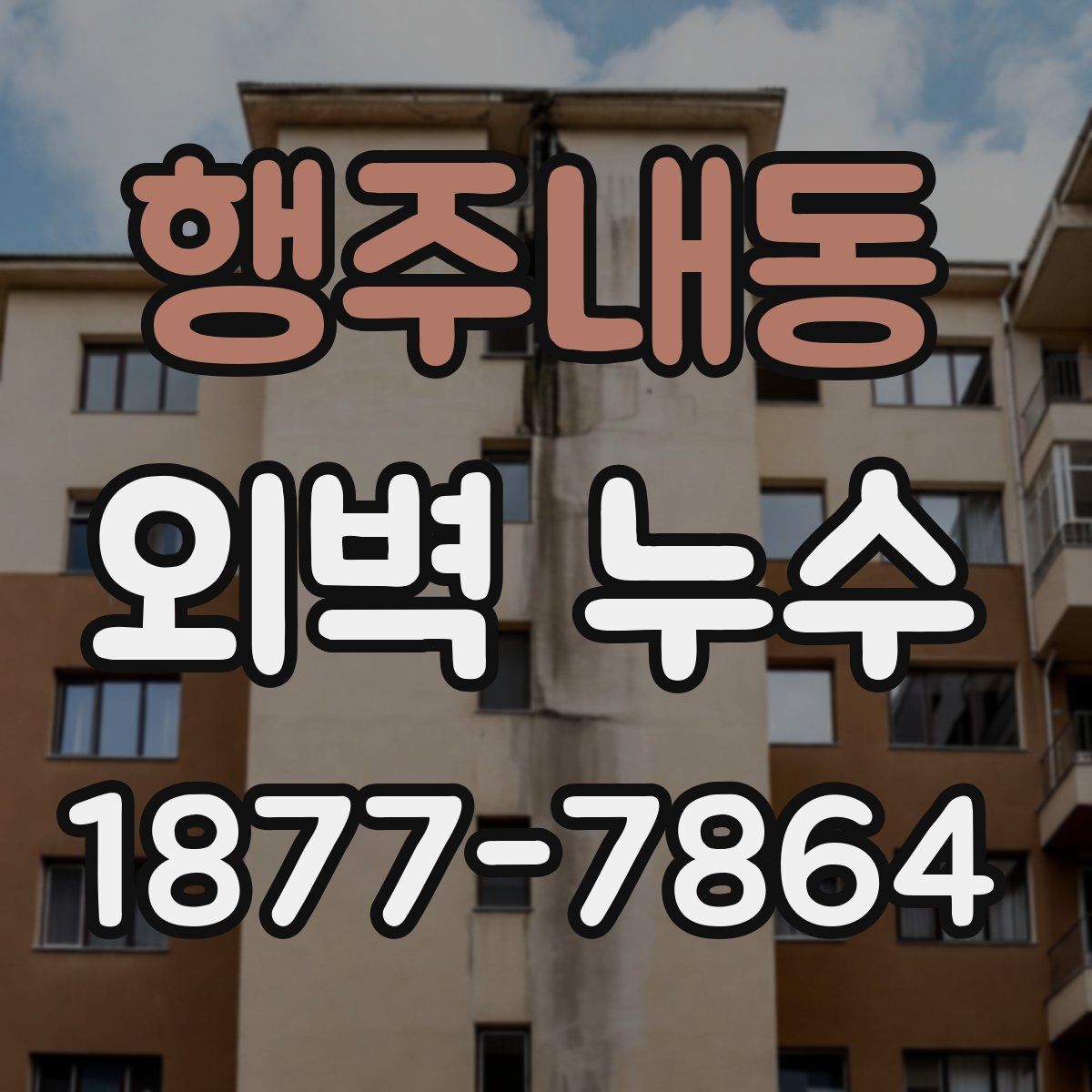 행주내동 외벽 누수