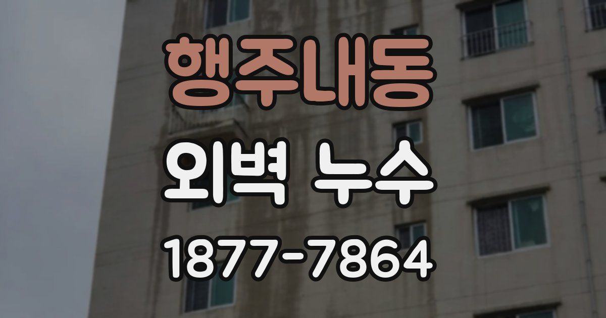 행주내동 외벽 누수