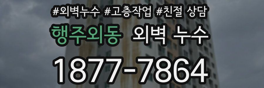 행주외동 외벽 누수
