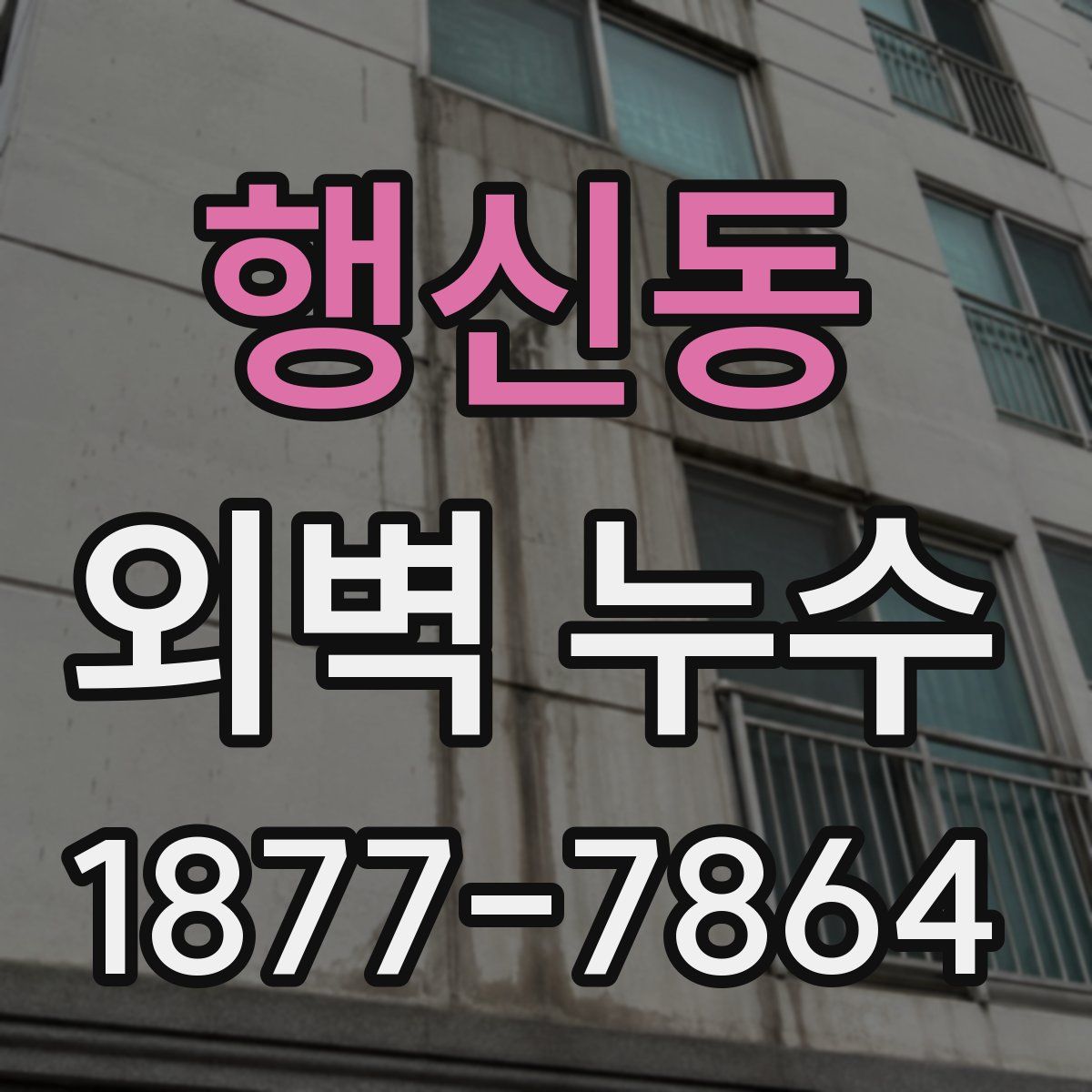 행신동 외벽 누수