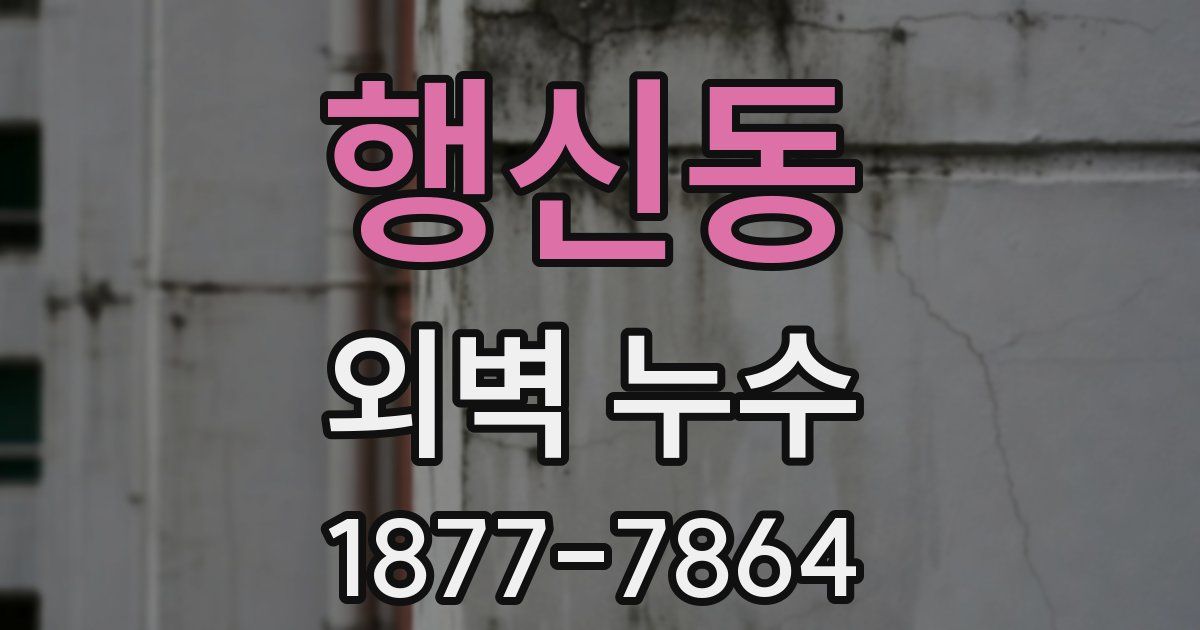 행신동 외벽 누수