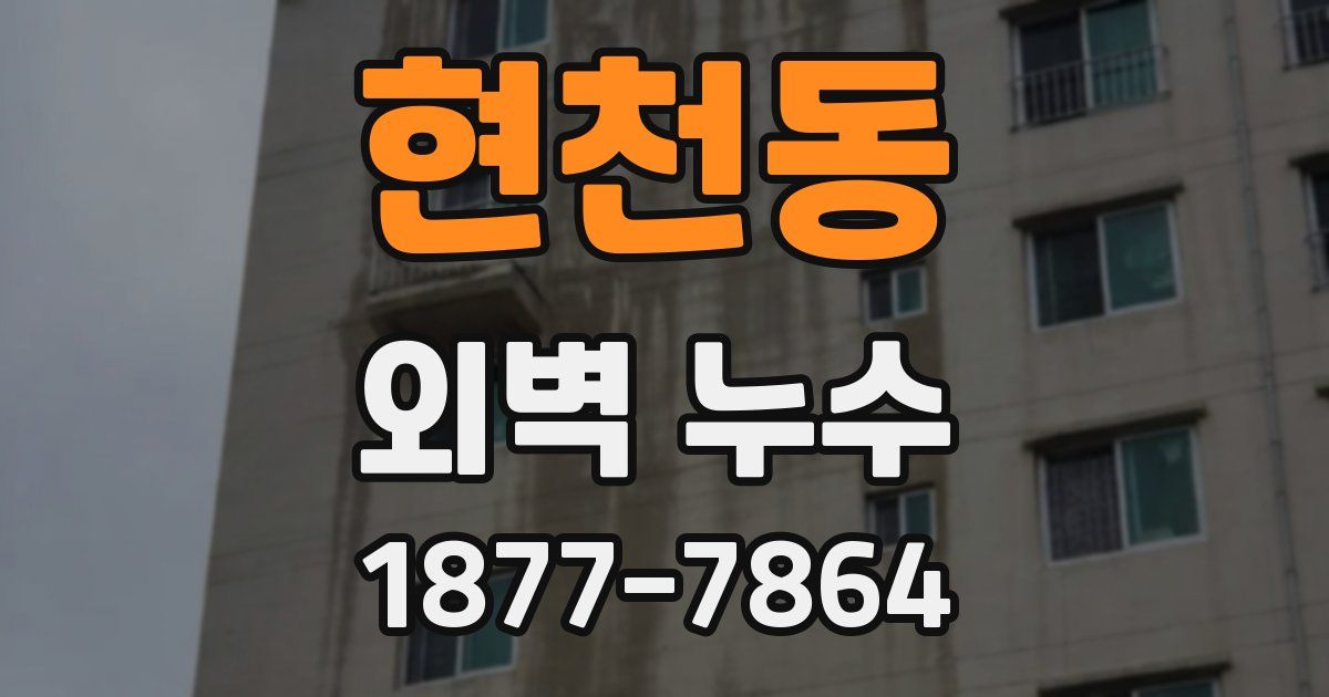 현천동 외벽 누수