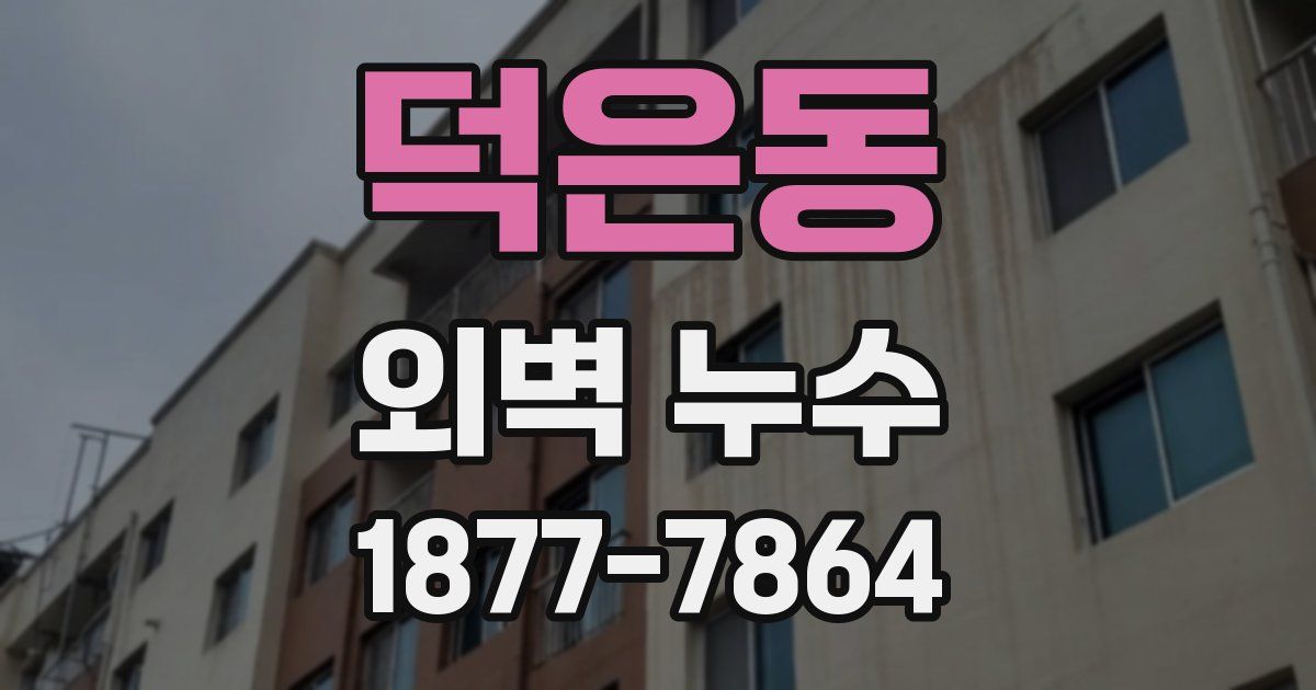 덕은동 외벽 누수