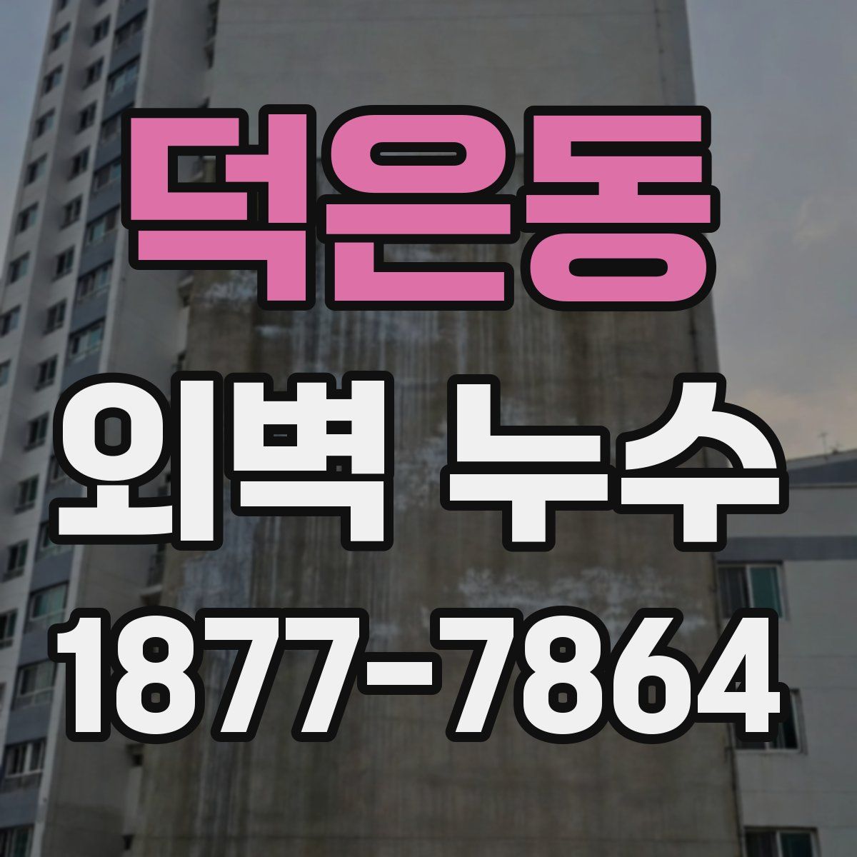 덕은동 외벽 누수