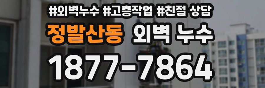 정발산동 외벽 누수