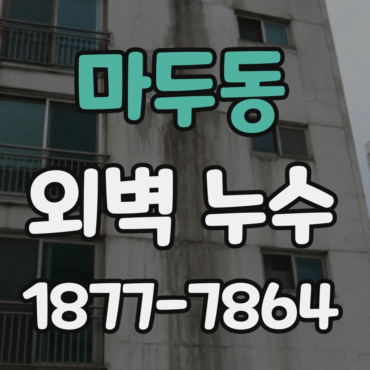 마두동 외벽 누수
