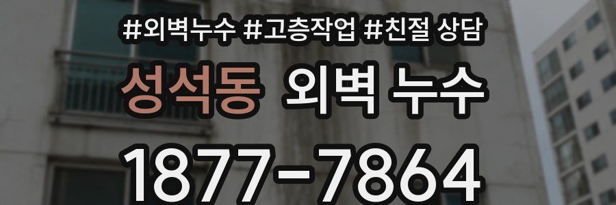 성석동 외벽 누수