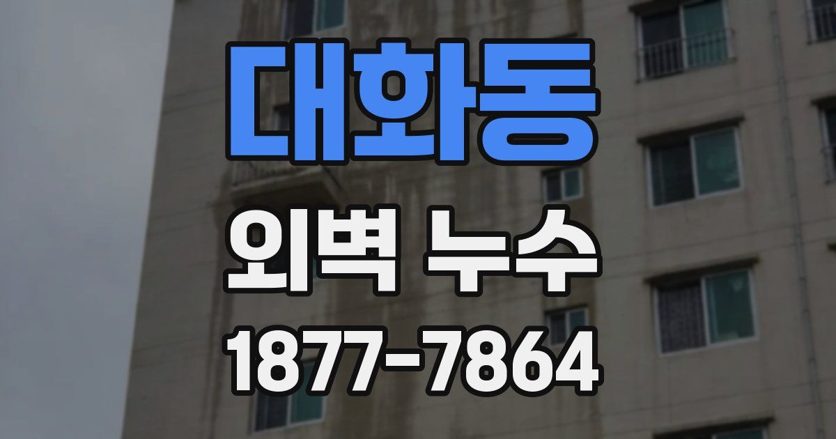 대화동 외벽 누수