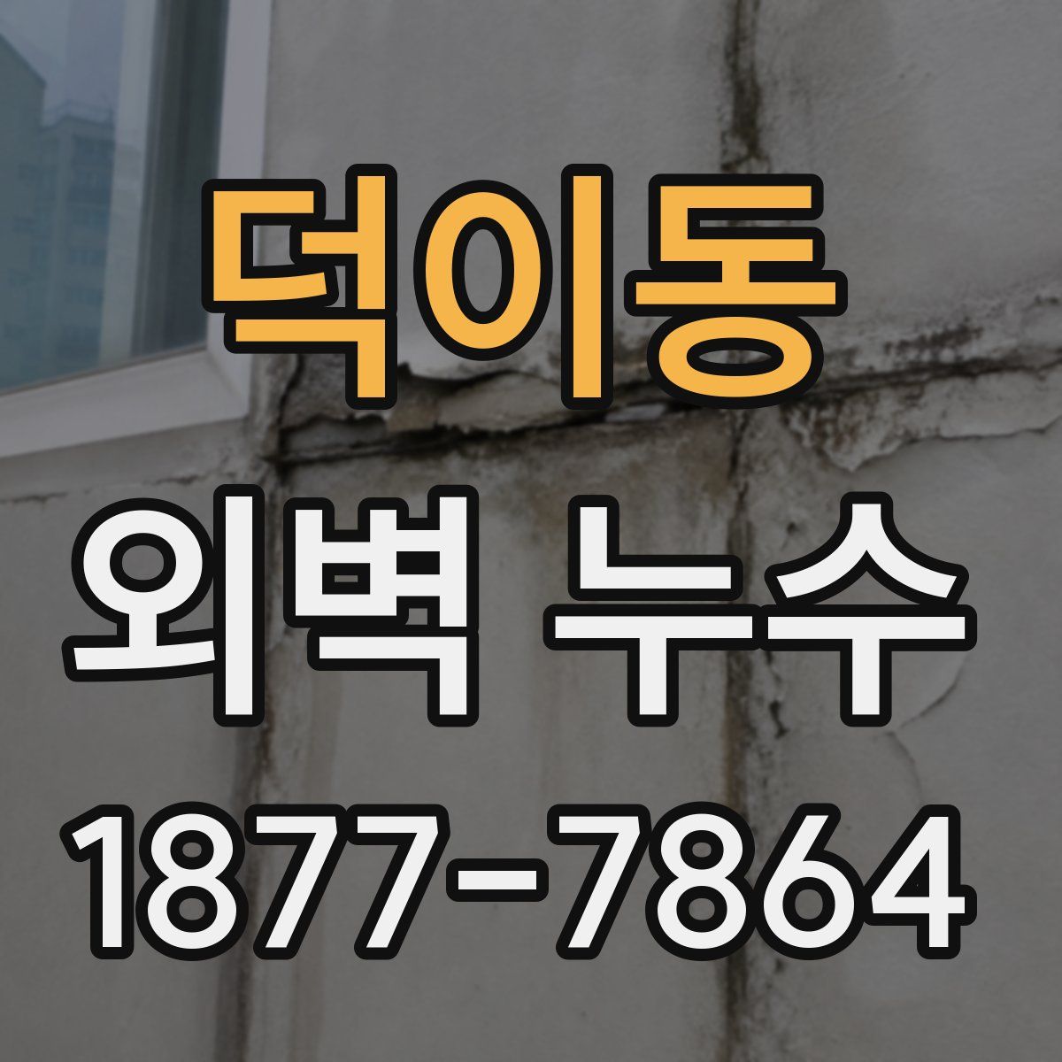 덕이동 외벽 누수