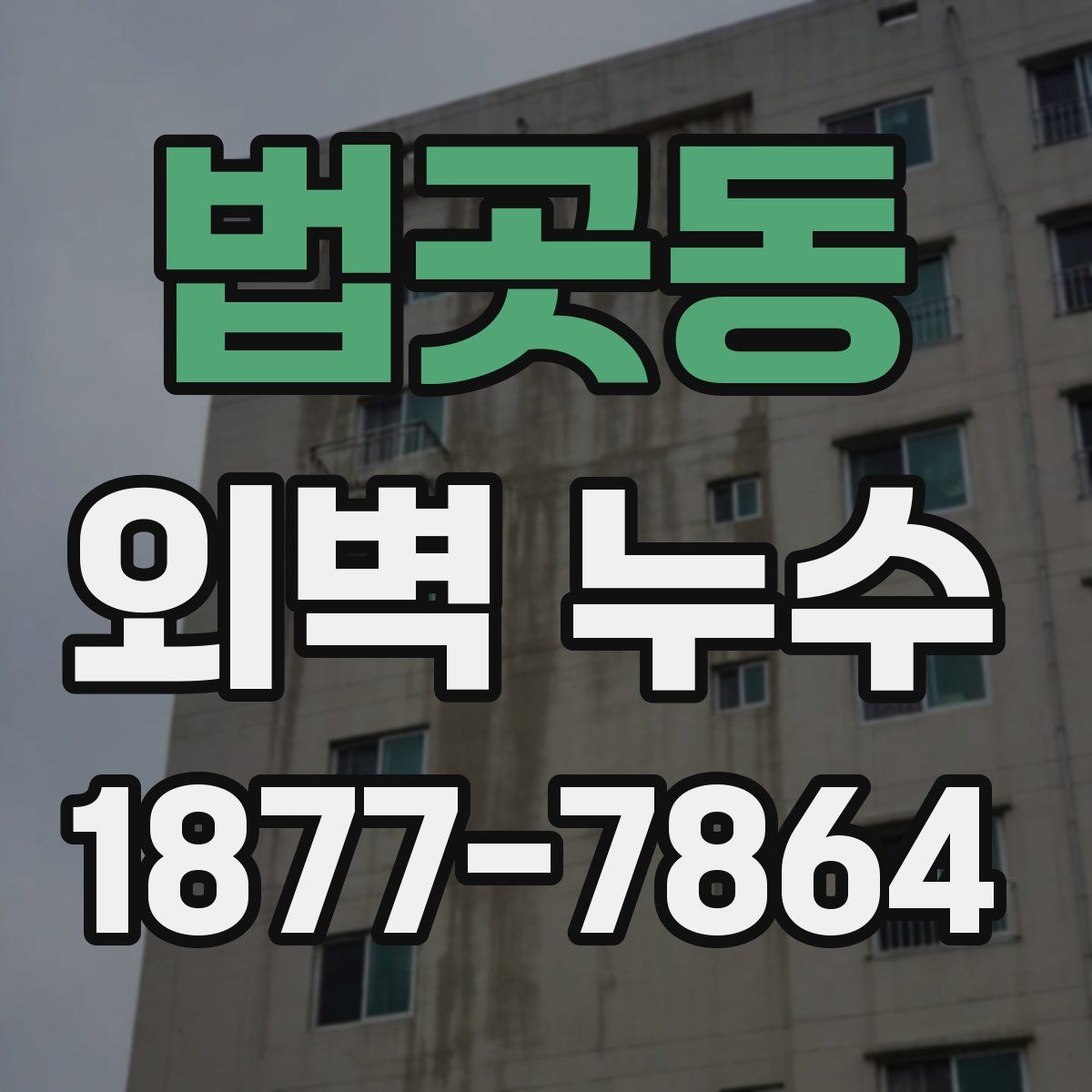 법곳동 외벽 누수