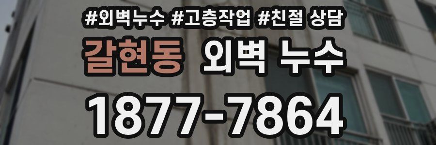 갈현동 외벽 누수