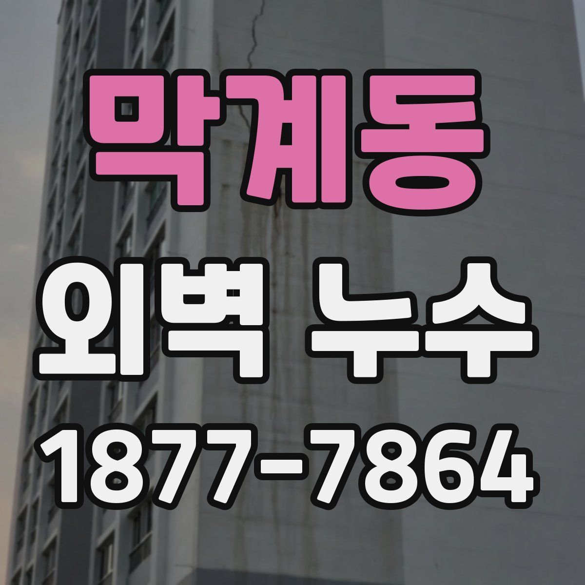 막계동 외벽 누수