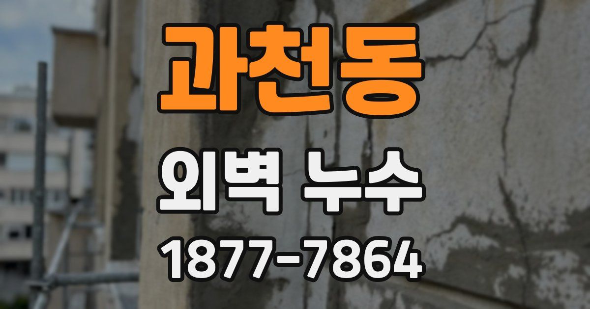 과천동 외벽 누수