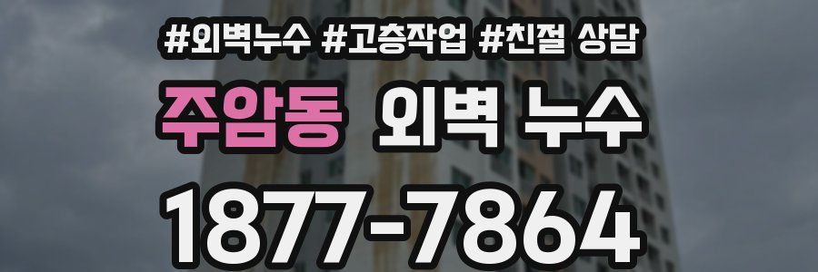 주암동 외벽 누수