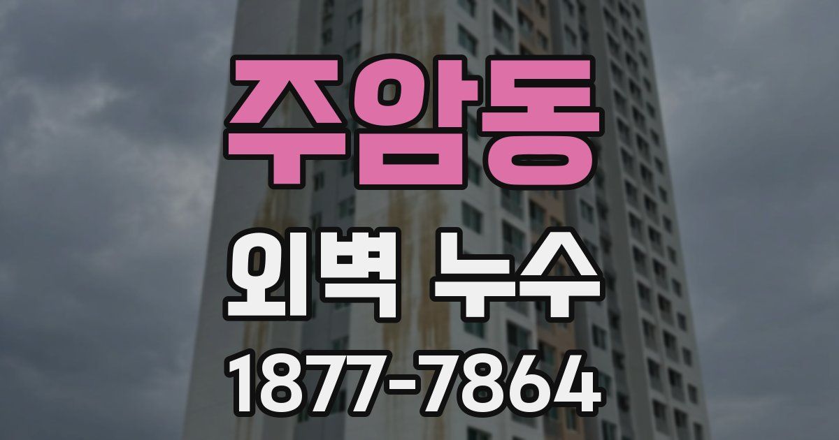 주암동 외벽 누수