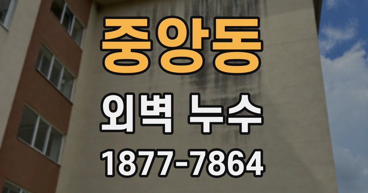 중앙동 외벽 누수