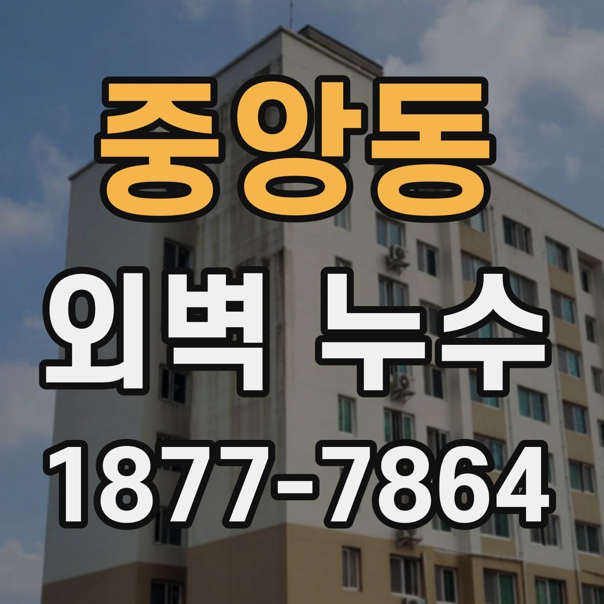 중앙동 외벽 누수