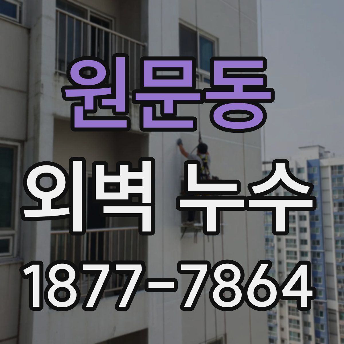 원문동 외벽 누수