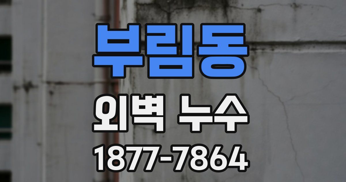 부림동 외벽 누수