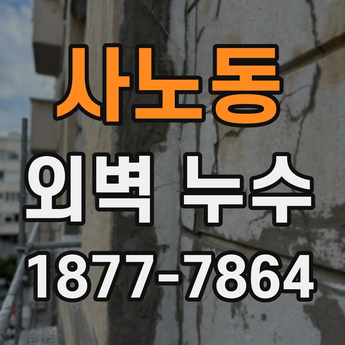 사노동 외벽 누수