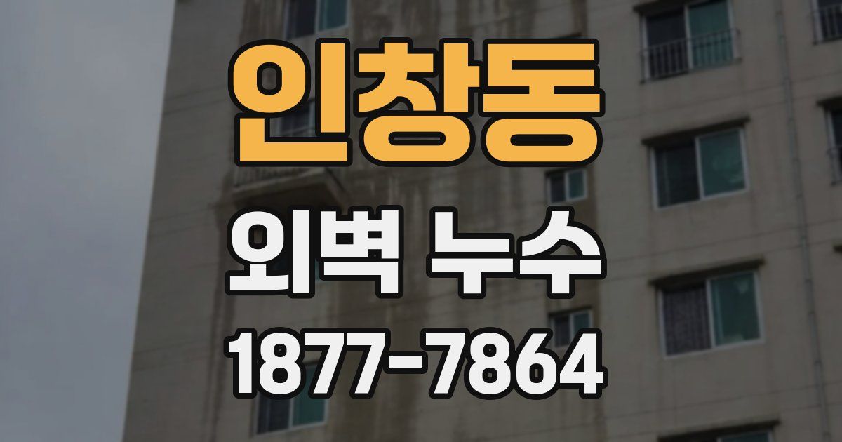 인창동 외벽 누수