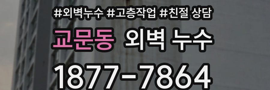 교문동 외벽 누수