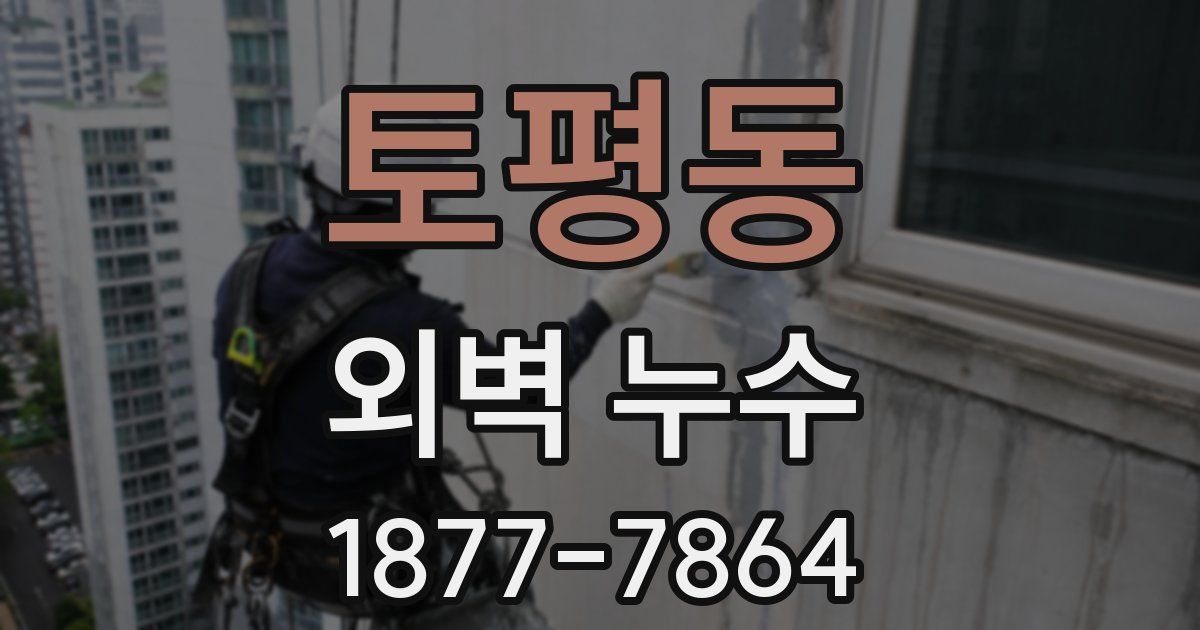 토평동 외벽 누수
