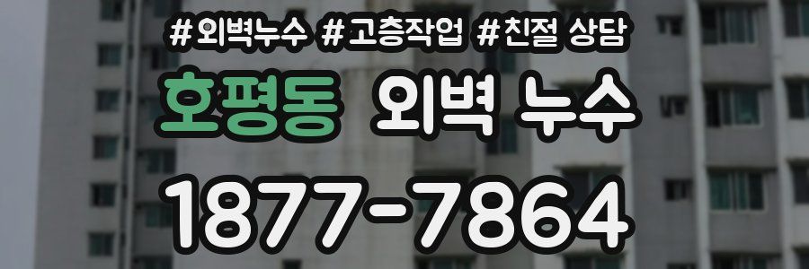 호평동 외벽 누수