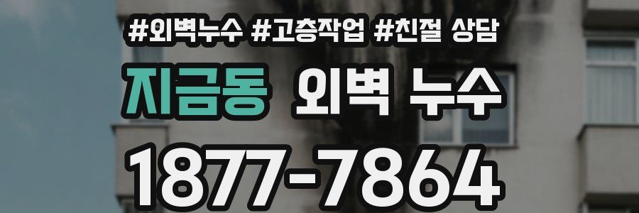 지금동 외벽 누수