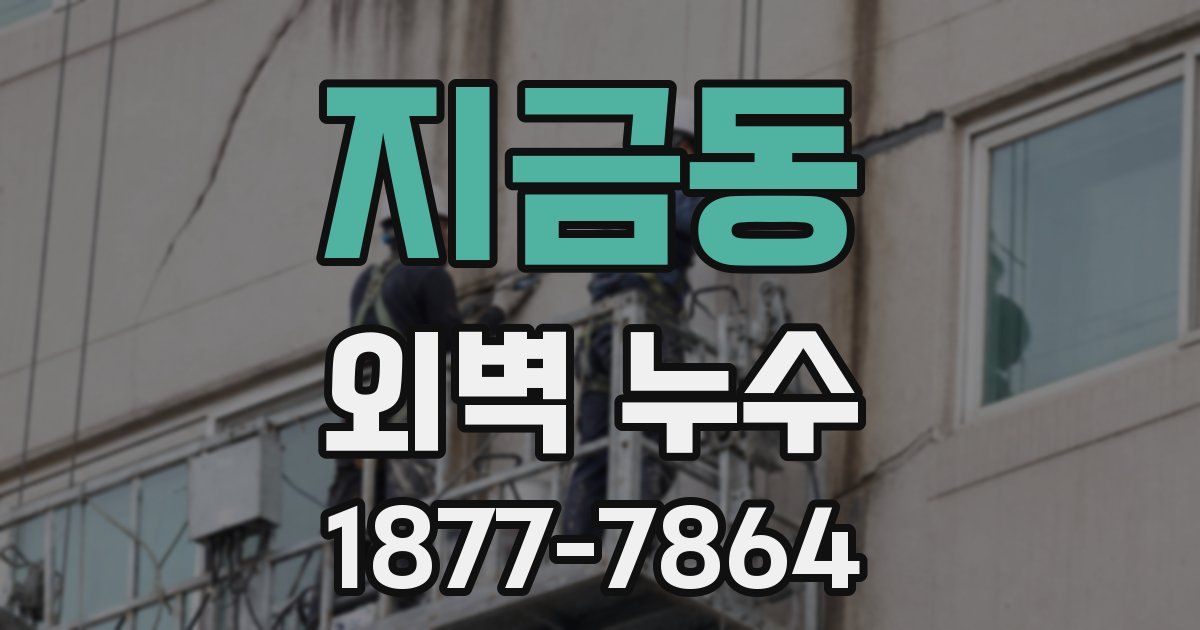 지금동 외벽 누수